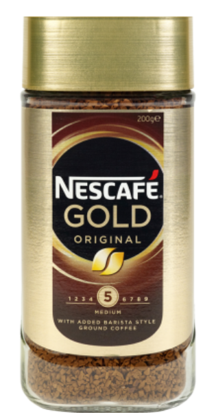 Nescafe Gold Original Medium Instant Coffee 200g - Cafe Supply