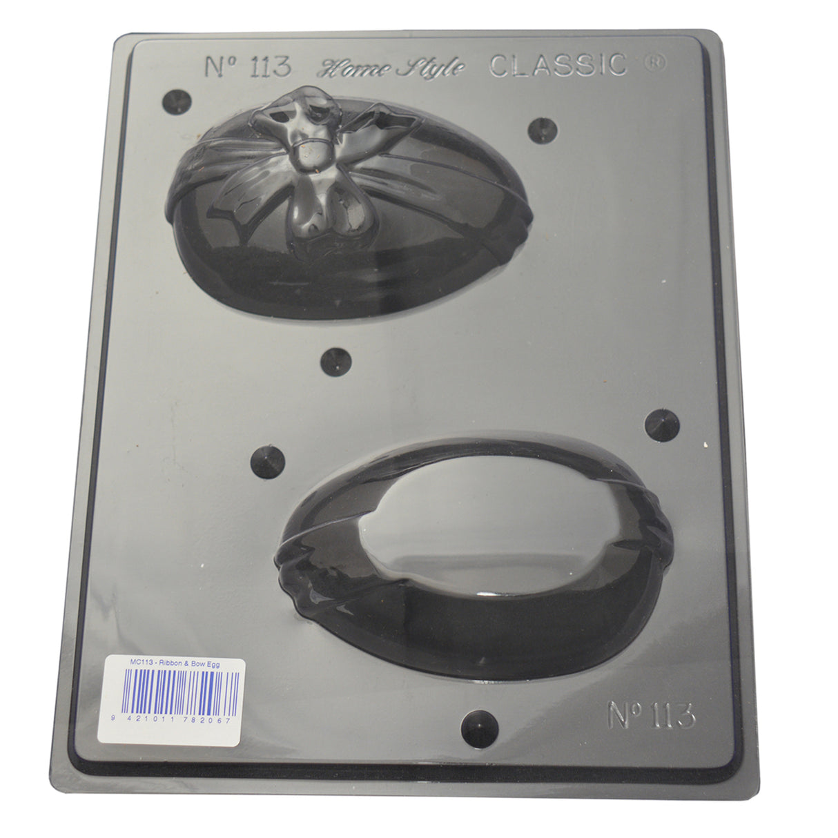 Ribbon & Bow Easter Egg Mould (0.6mm) - Cafe Supply