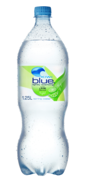 Kiwi Blue Lime Lightly Sparkling Spring Water 1.25l - Cafe Supply