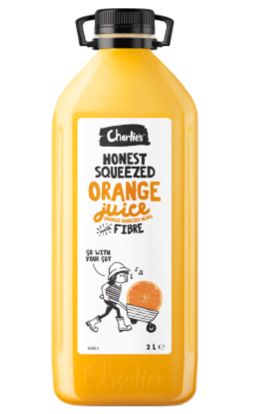 Charlie's Chilled Juice OJ & Fibre 2l - Cafe Supply