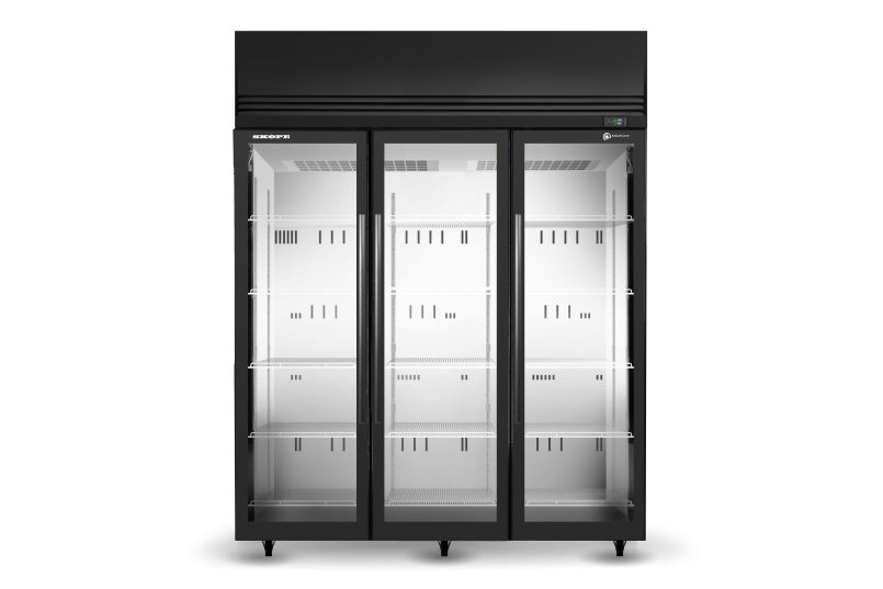 Skope SKFT1500N-A 3 Glass Door Upright Display or Storage Freezer - Cafe Supply