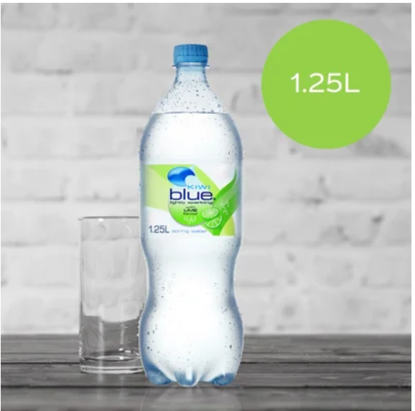 Kiwi Blue Lime Lightly Sparkling Spring Water 1.25l - Cafe Supply