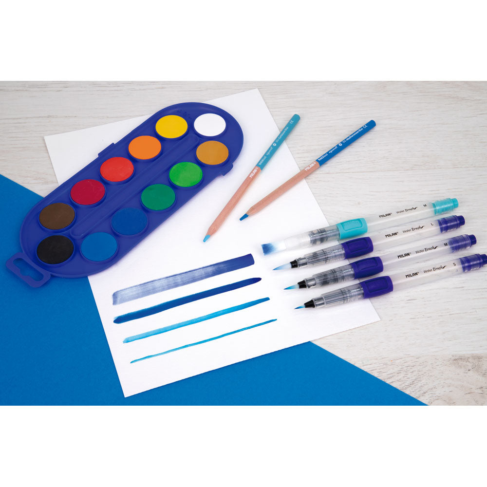 Milan Refillable Water Brush Set Pack 3 - Cafe Supply