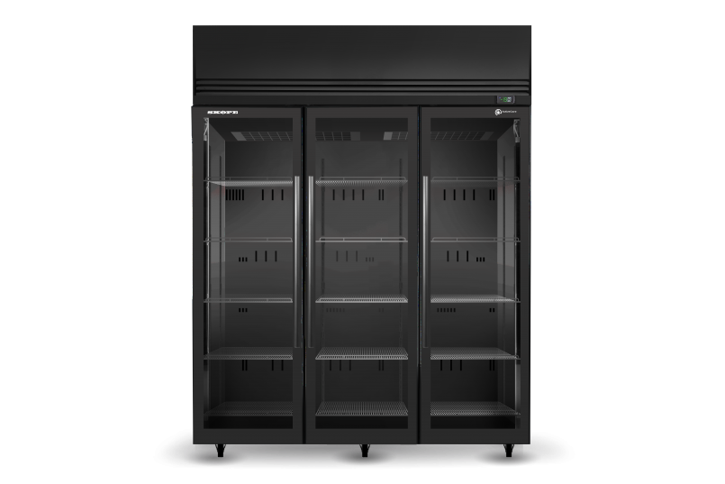 Skope SKFT1500N-A 3 Glass Door Upright Display or Storage Freezer - Cafe Supply