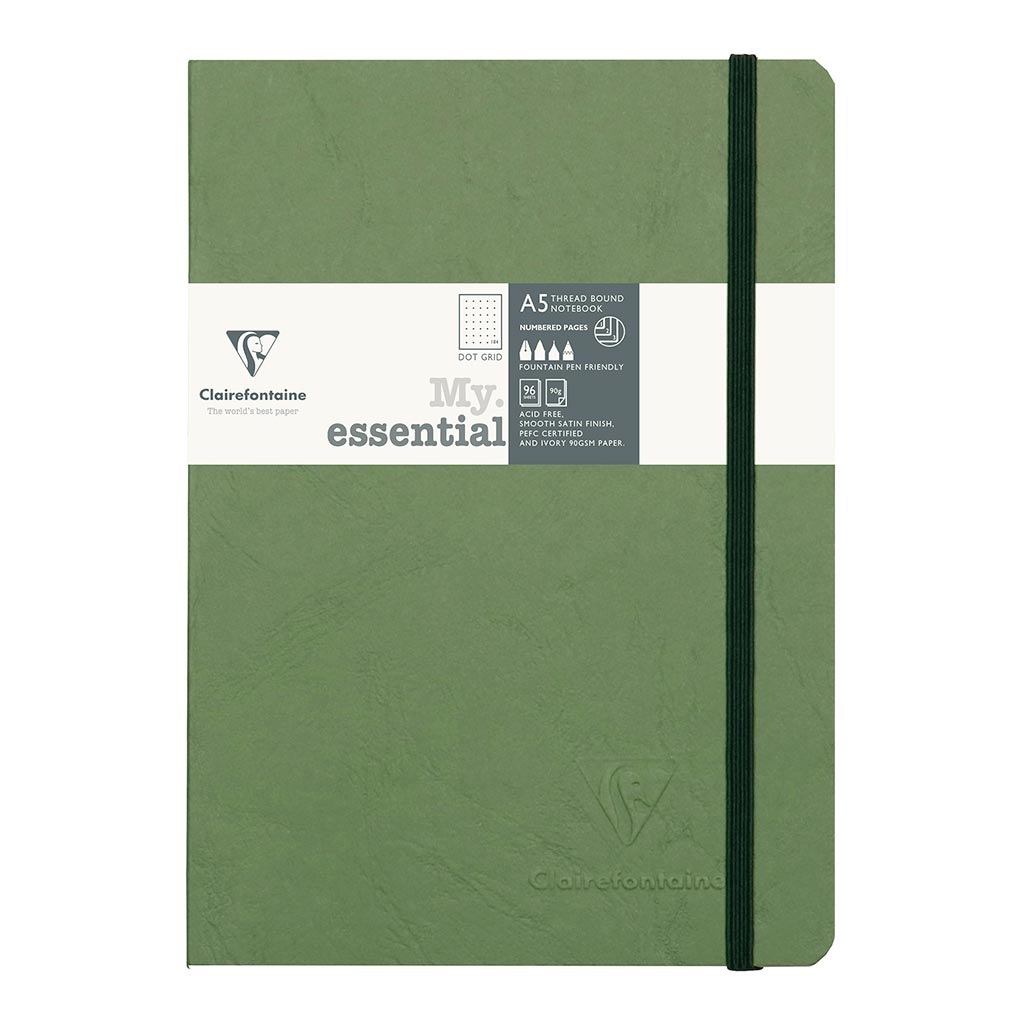 Age Bag My Essential Notebook A5 Dotted Green - Cafe Supply