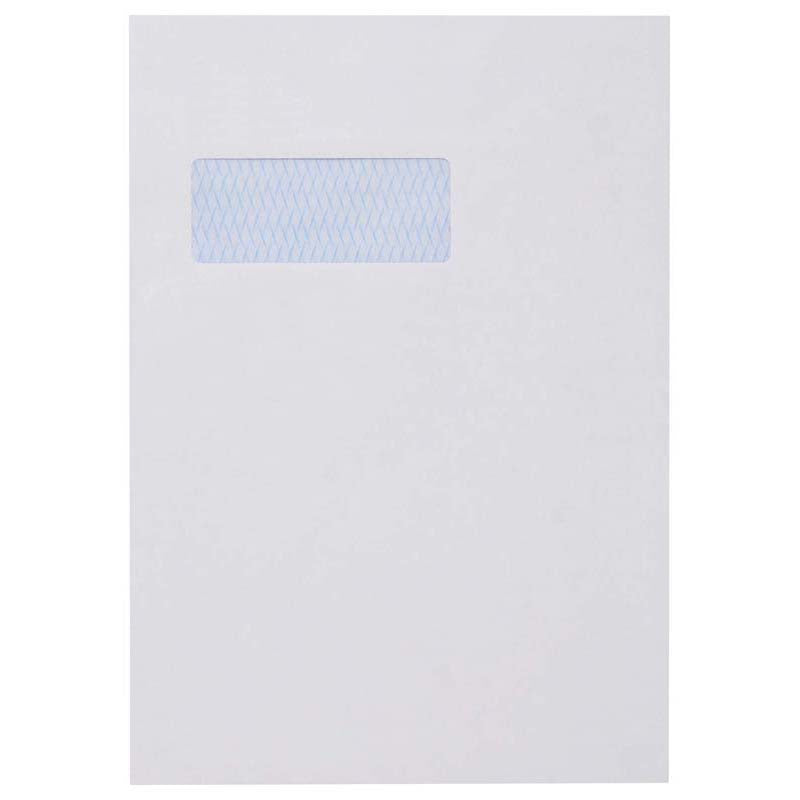 Croxley Envelope C4 Window Tropical Seal Wallet Box 250 - Cafe Supply