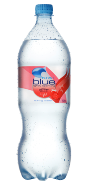 Kiwi Blue Berry Lightly Sparkling Spring Water 1.25l - Cafe Supply
