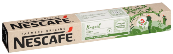 Nescafe Farmers Origins Brazil Lungo Coffee Capsules 10pk - Cafe Supply