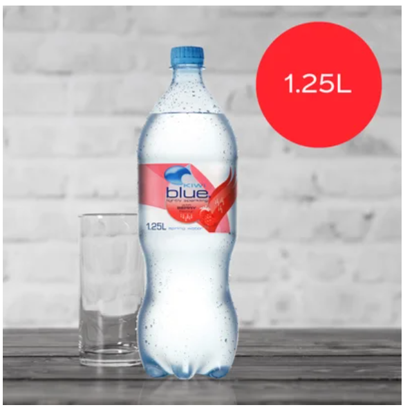 Kiwi Blue Berry Lightly Sparkling Spring Water 1.25l - Cafe Supply