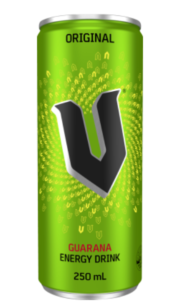 V Original Guarana Energy Drink 250ml - Cafe Supply