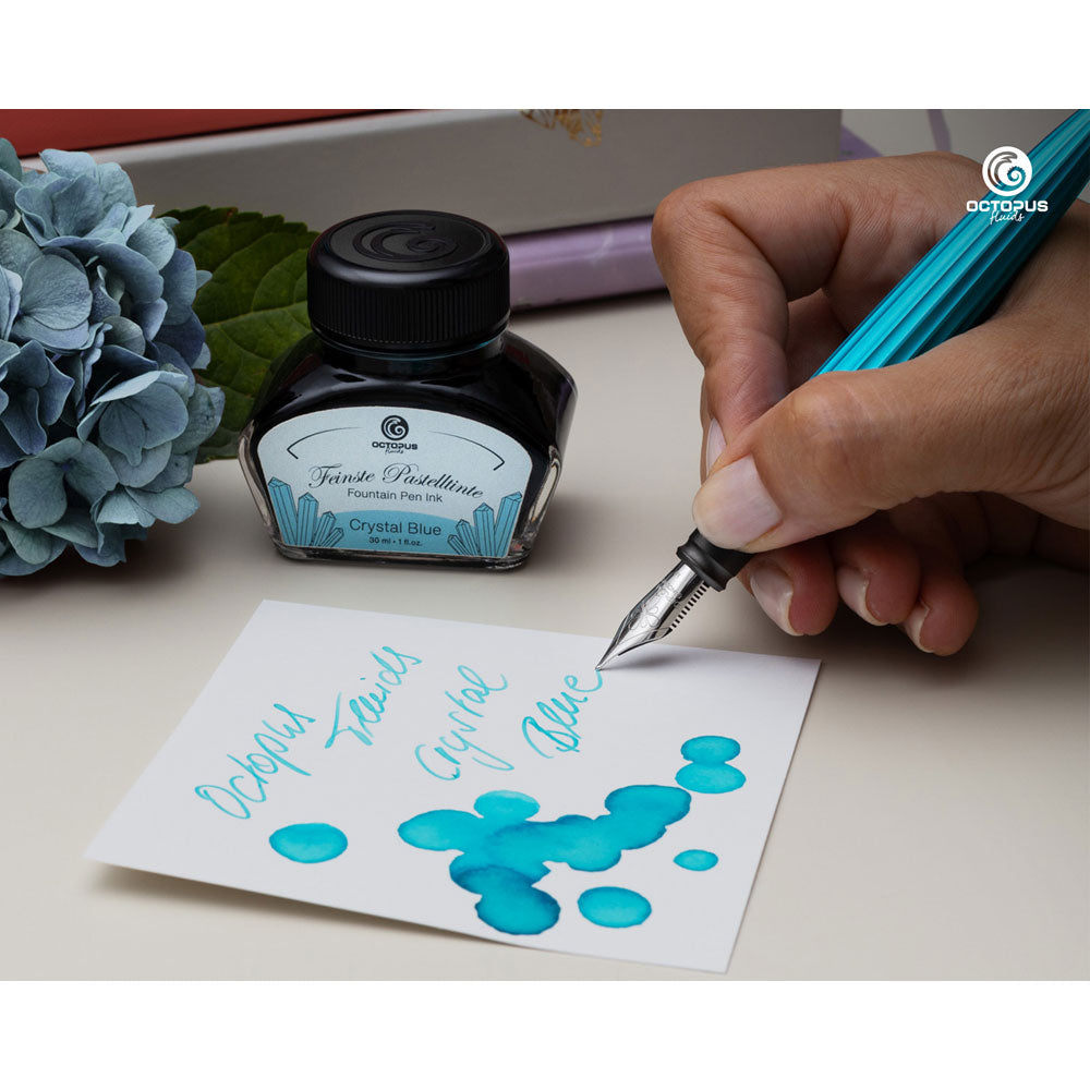 Octopus Fluids Fountain Pen Ink Pastel Crystal Blue 30ml - Cafe Supply