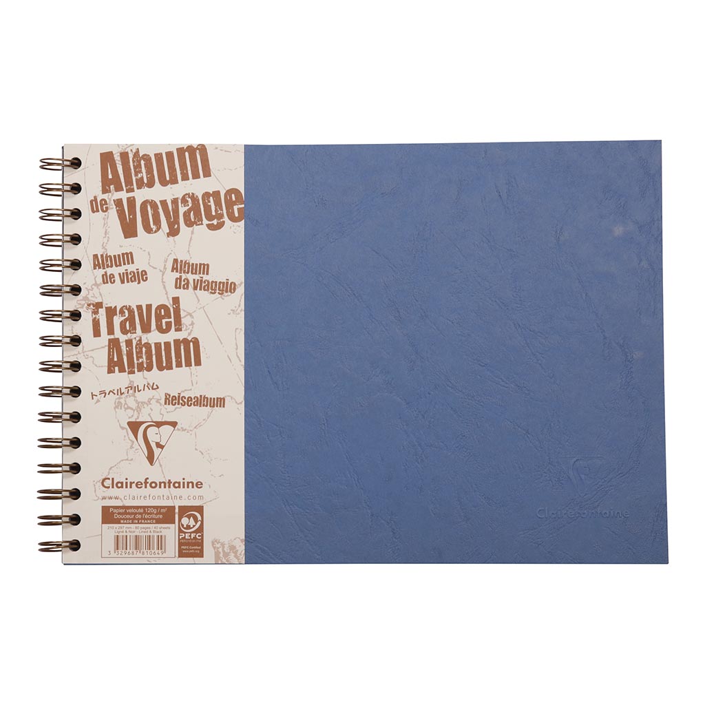 Age Bag Travel Album A4 Blue - Cafe Supply