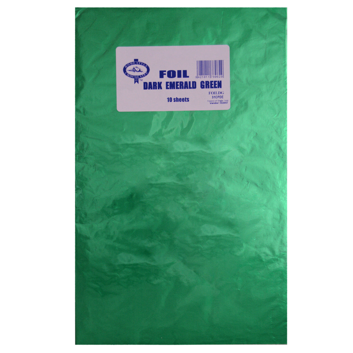 Confectionary Foil - Emerald 10 Pack - Cafe Supply