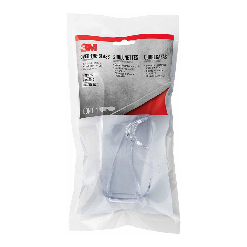 3M Over-The-Glass Eyewear 47110H1-C Anti-Scratch Clear INDENT ONLY - Cafe Supply