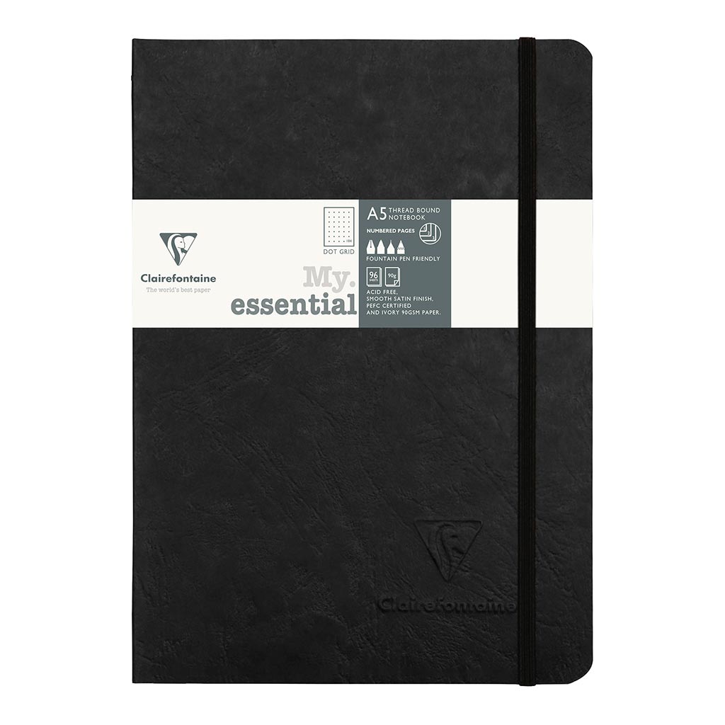 Age Bag My Essential Notebook A5 Dotted Black - Cafe Supply