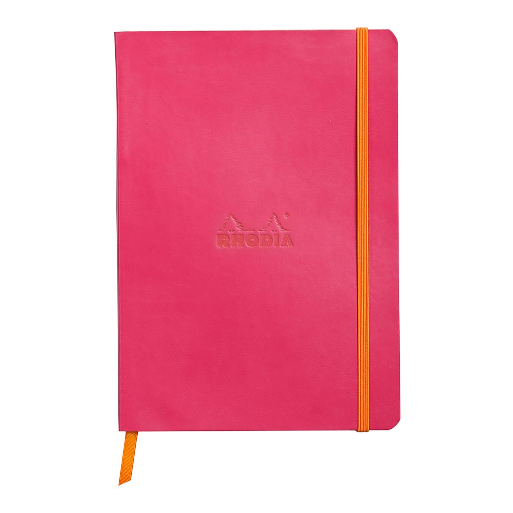Rhodiarama Softcover Notebook A5 Dotted Raspberry - Cafe Supply