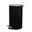12L Black Powder Coated Pedal Bin - Cafe Supply