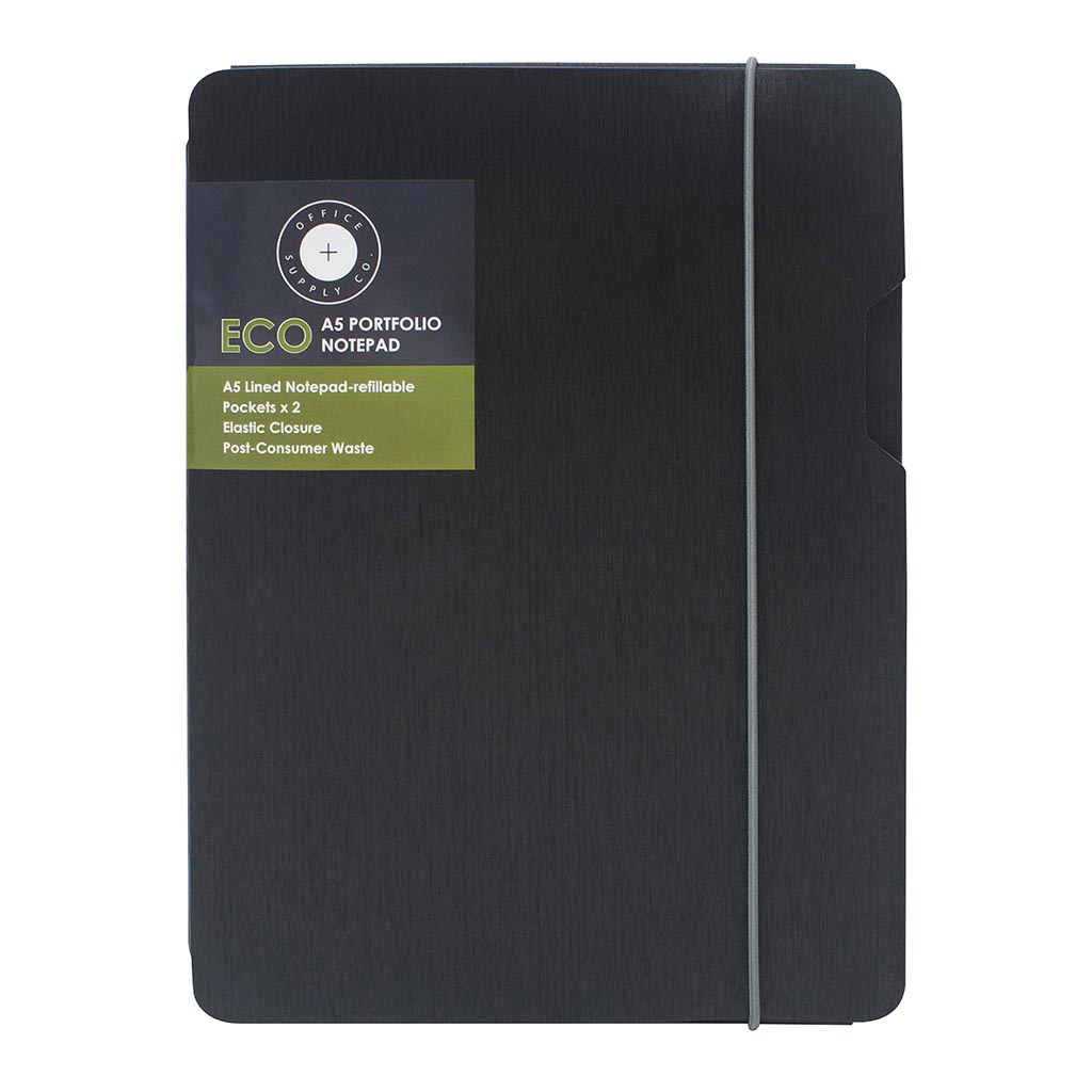 OSC Eco Notebook A5 Black - Cafe Supply