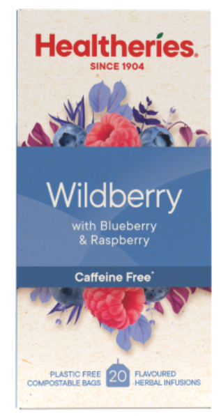 Healtheries Wildberry With Raspberry & Blueberry Tea Bags 20pk - Cafe Supply