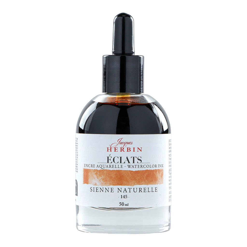 Jacques Herbin Eclats Watercolour Ink 145 Natural Siena 50ml - Cafe Supply