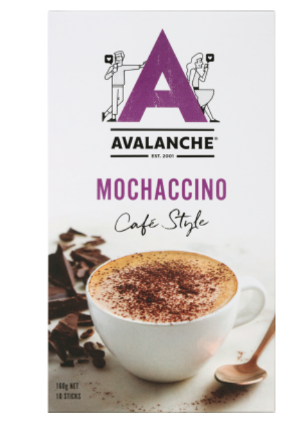 Avalanche Mochaccino Coffee Sticks 10 x 16g - Cafe Supply