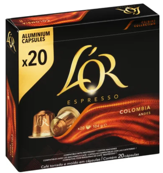 L'OR Espresso Colombia Intensity 8 Coffee Capsules 20pk - Cafe Supply