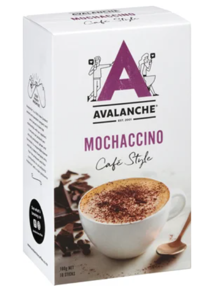 Avalanche Mochaccino Coffee Sticks 10 x 16g - Cafe Supply