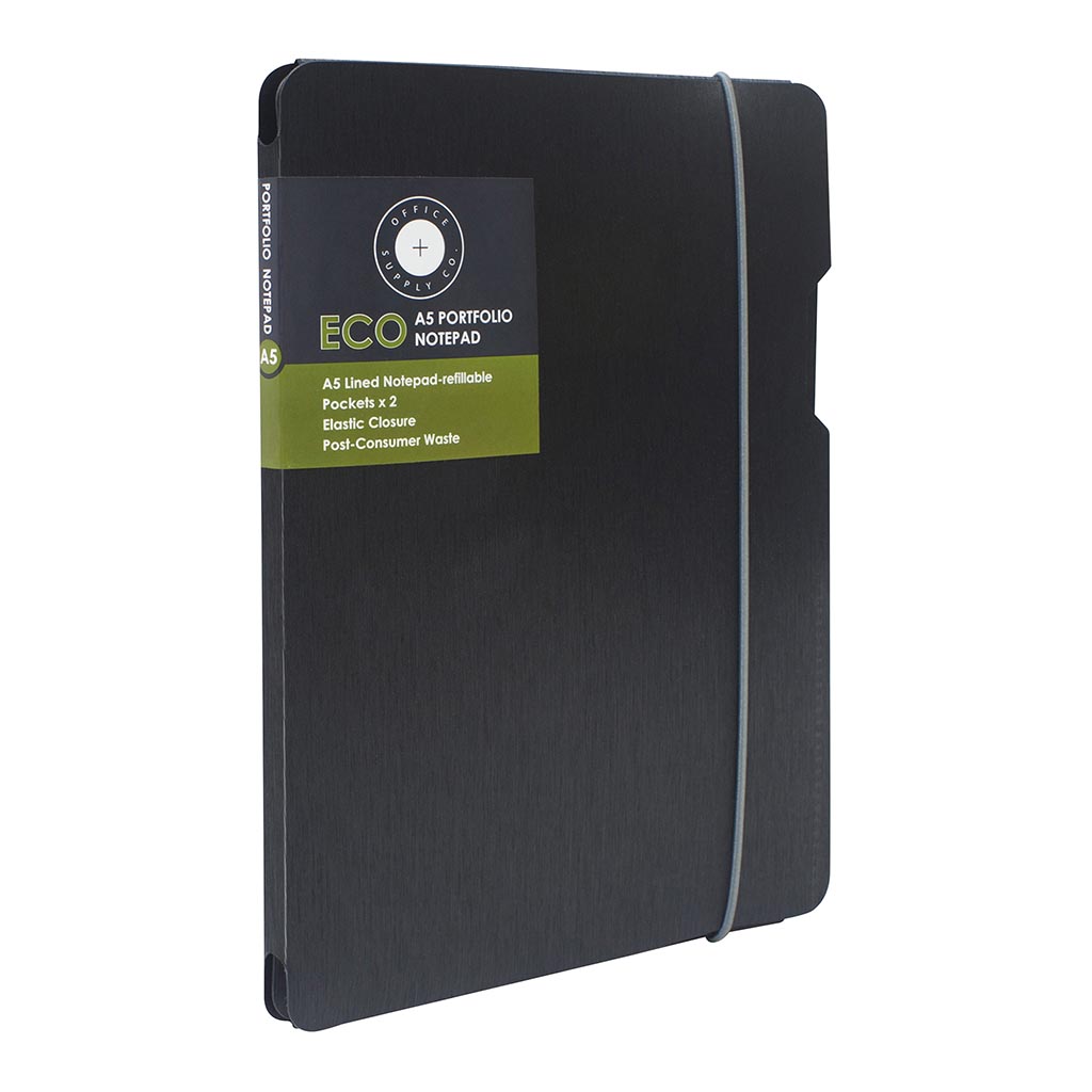 OSC Eco Notebook A5 Black - Cafe Supply