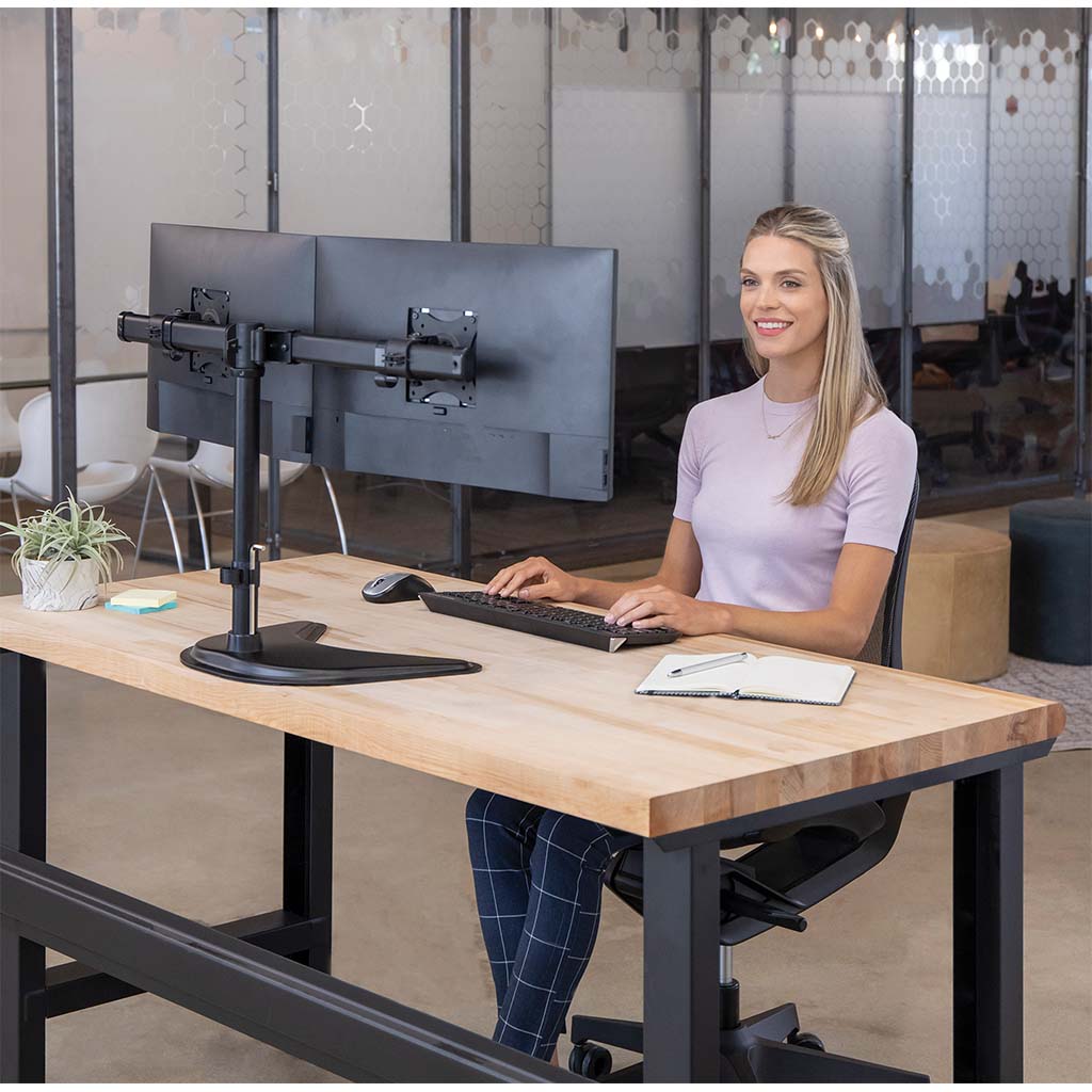 Fellowes Monitor Arm Professional Freestanding Dual - Cafe Supply