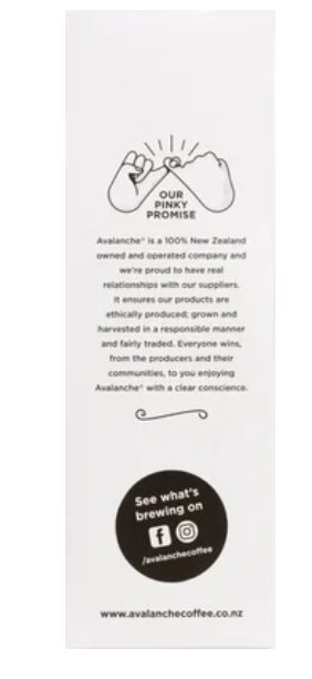 Avalanche Cafe Style Hazelnut Latte Coffee Sticks 10 x 16g - Cafe Supply