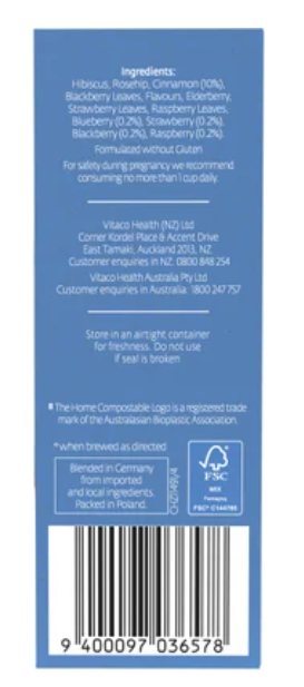 Healtheries Wildberry With Raspberry & Blueberry Tea Bags 20pk - Cafe Supply