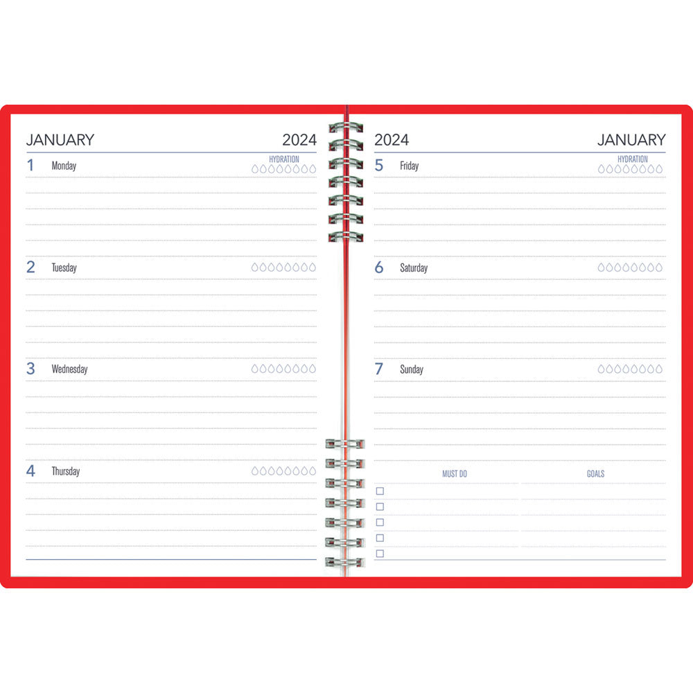 Collins Diary A63 Pocket Starburst Week To View Wiro Even Year - Cafe Supply