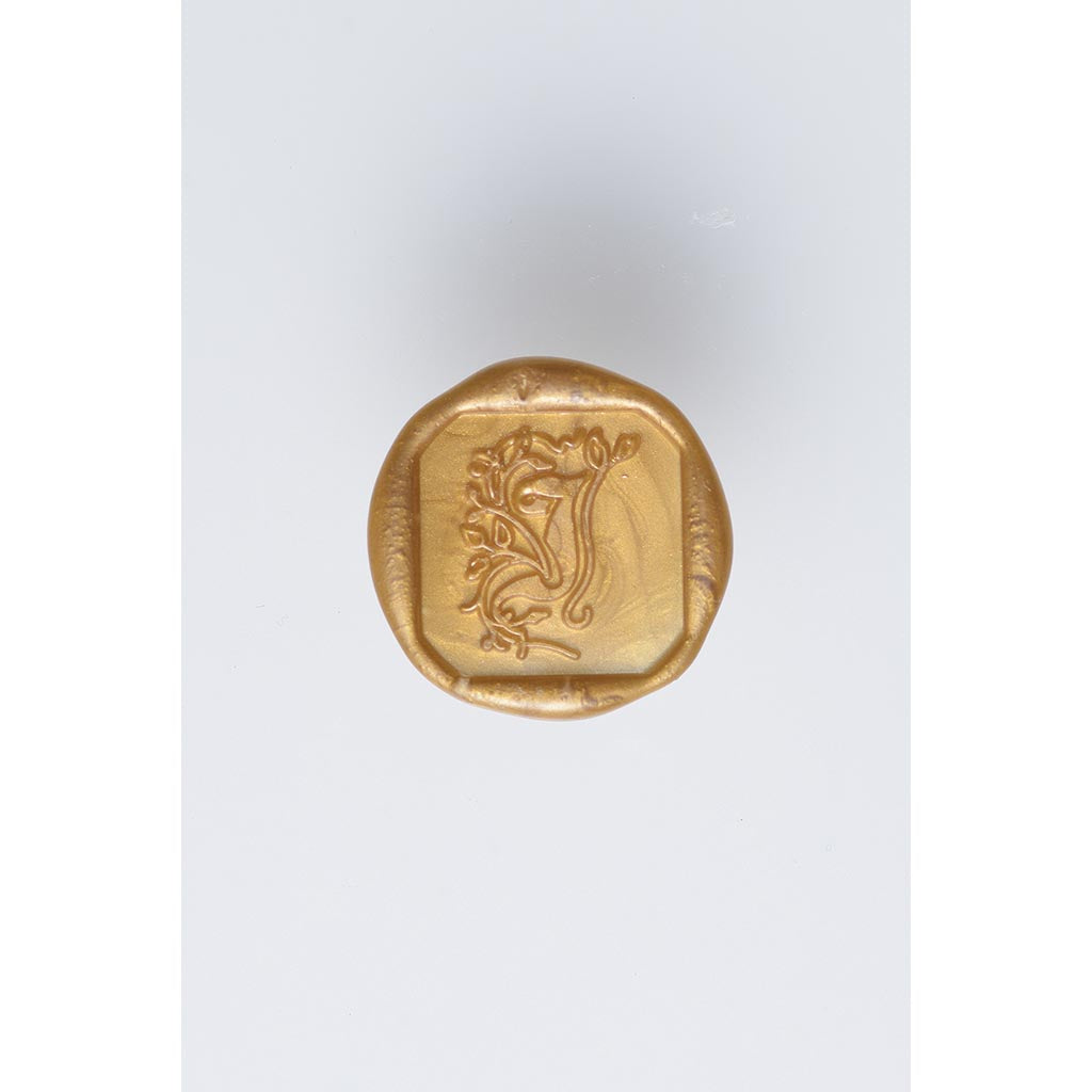 Herbin Wooden Handle Square Seal Illuminated J - Cafe Supply