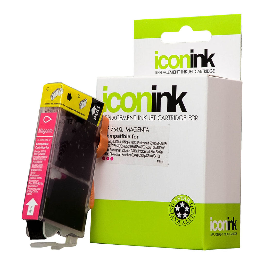 Icon Compatible HP 564 Magenta XL Ink Cartridge (CB324WA) - Cafe Supply