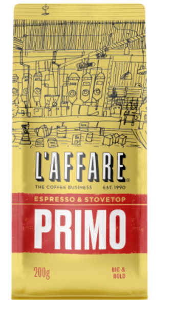 L'affare Primo Espresso & Stovetop Coffee 200g - Cafe Supply