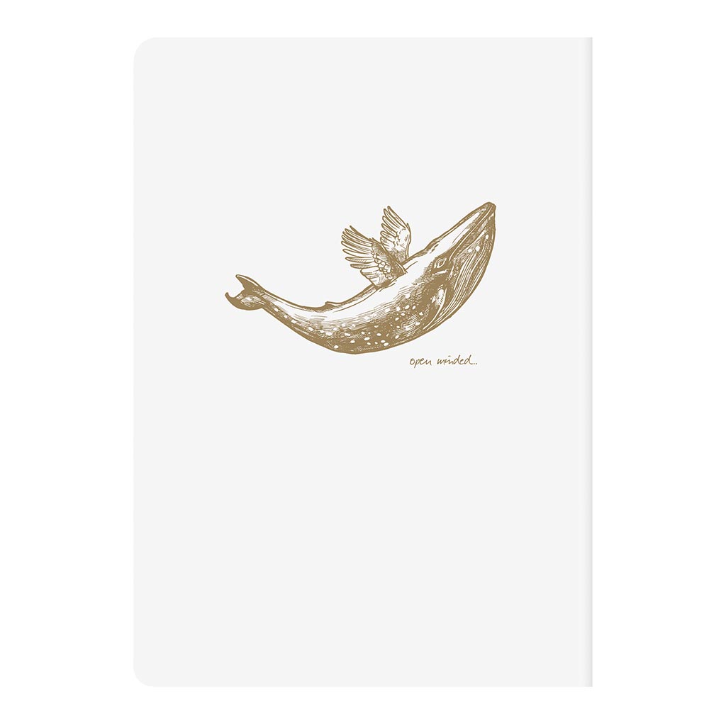 Flying Spirit Sewn Notebook A5 White - Cafe Supply