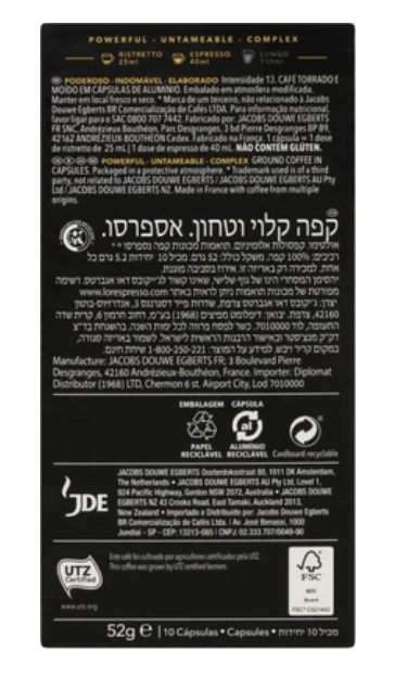 L'OR Espresso Ultimo Intensity 13 Coffee Capsules 10pk - Cafe Supply