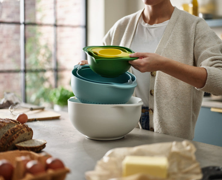 Joseph Joseph Duo 6pc Food Preparation Bowl Set (Opal) - Cafe Supply
