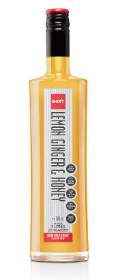 Shott Lemon Ginger & Honey Real Fruit Syrup 500ml - Cafe Supply