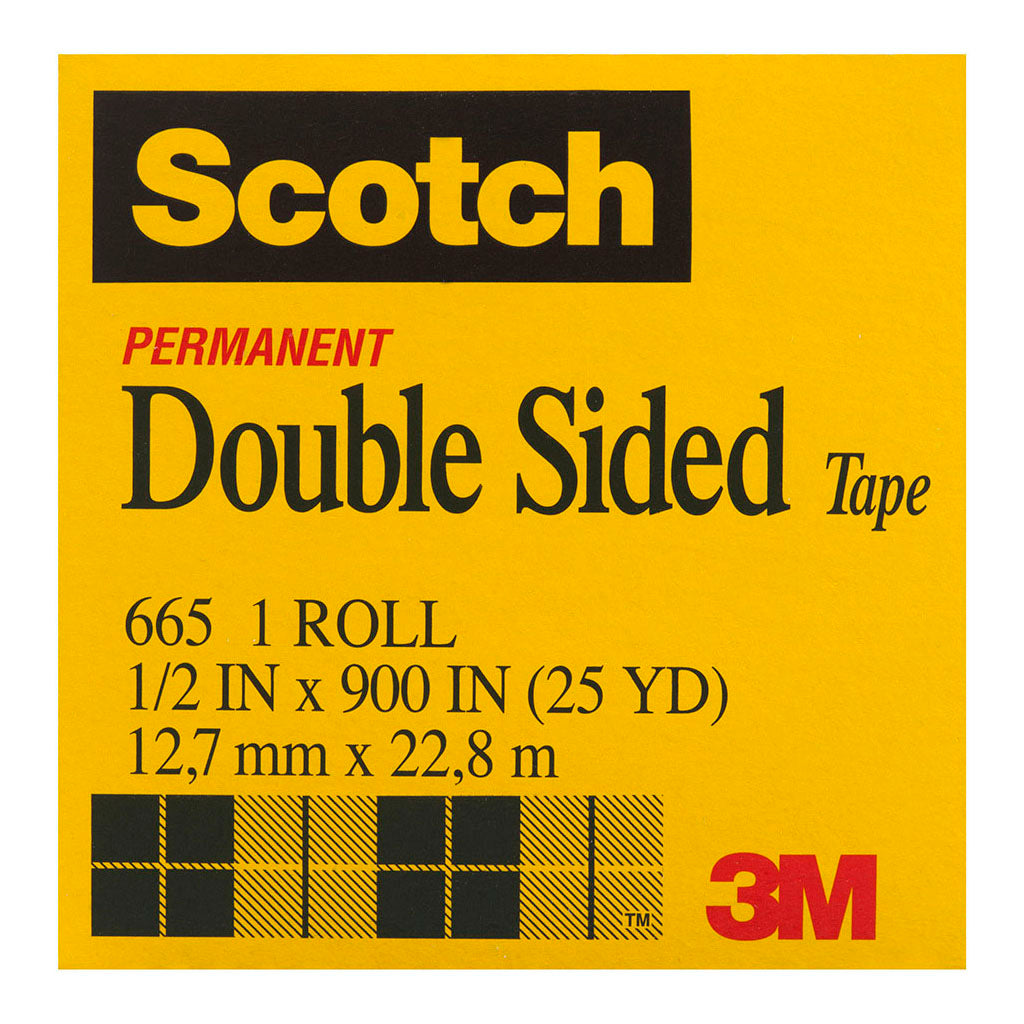 Scotch Double Sided Tape 665 12.7mm x 23m - Cafe Supply