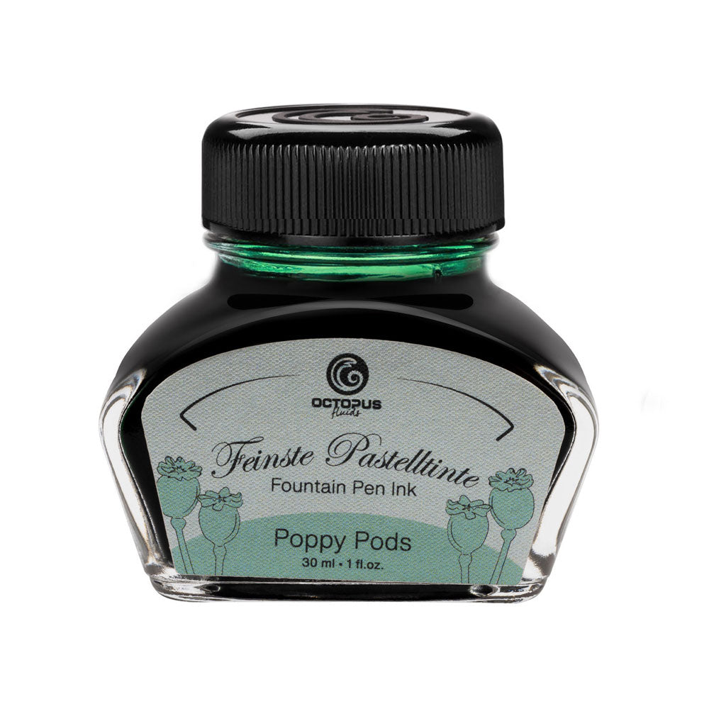 Octopus Fluids Fountain Pen Ink Pastel Poppy Pods 30ml - Cafe Supply