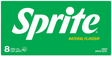 Sprite Natural Flavour Soft Drink Cans 8 x 330ml - Cafe Supply