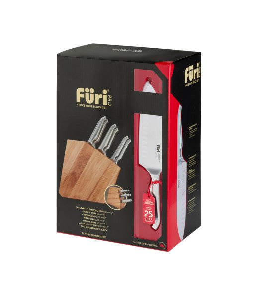 Furi Pro Duo-Angled Knife Block Set 7 Piece - Cafe Supply