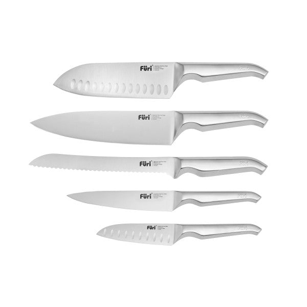 Furi Stone Knife Block Flint Terrazzo Set 6 Piece - Cafe Supply