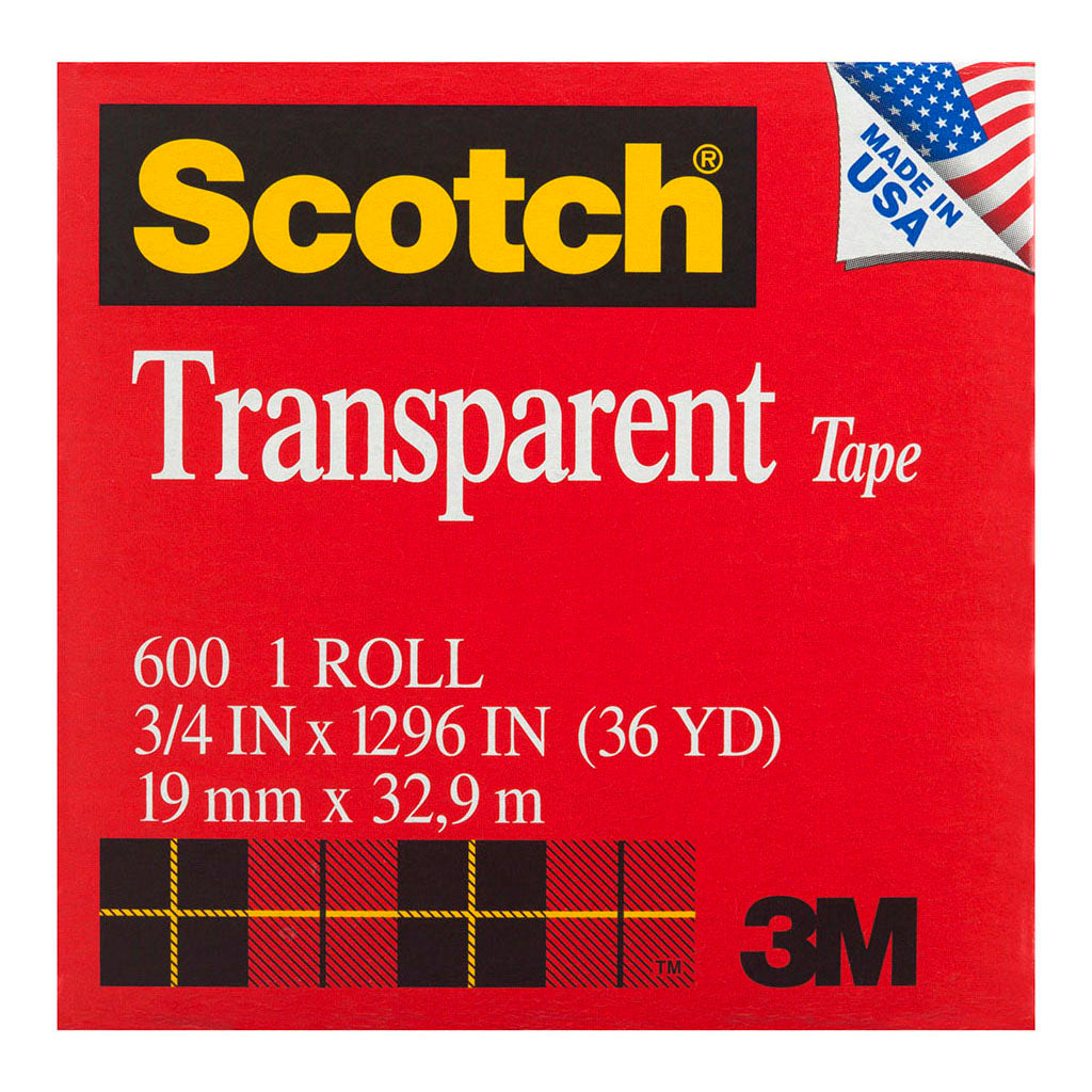 Scotch Transparent Tape 600 19mm x 33m - Cafe Supply