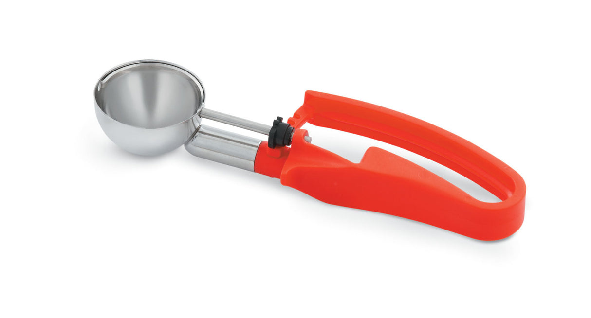 1.52-ounce disher with red squeeze handle - Cafe Supply