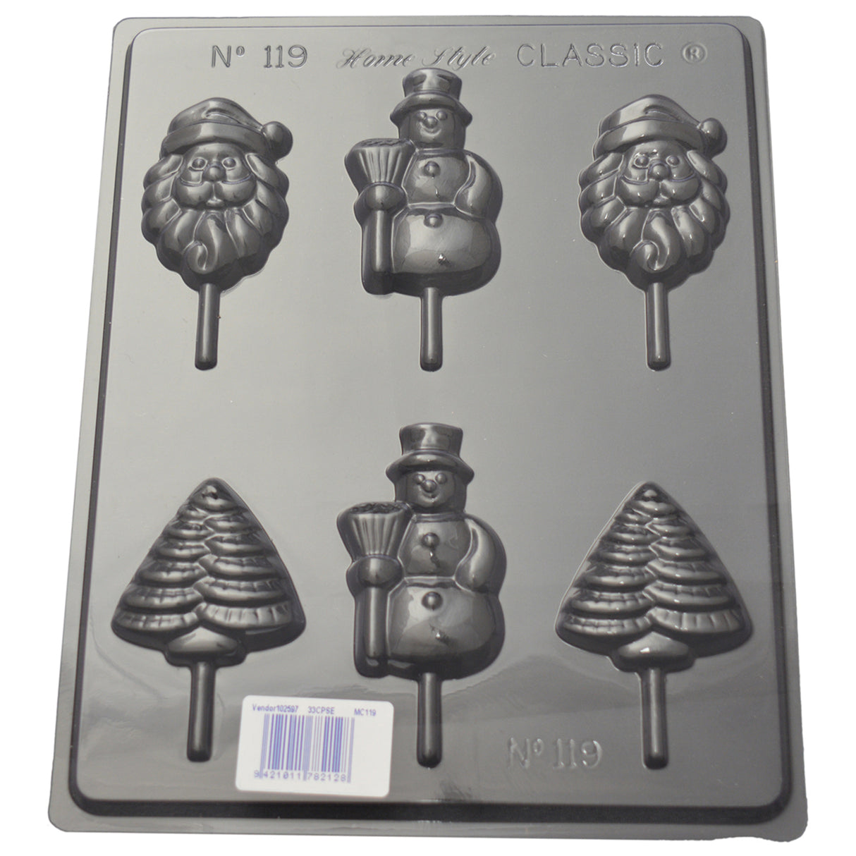 Christmas On Sticks Mould (0.6mm) - Cafe Supply