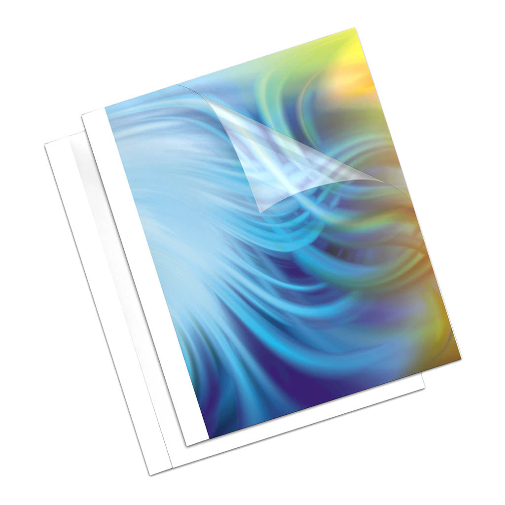 Fellowes Thermal Binding Covers A4 20mm White, Pack of 50 - Cafe Supply