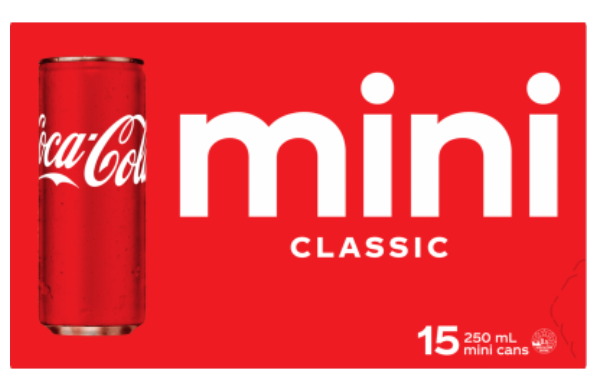 Coca-Cola Soft Drink Mini Cans 15 x 250ml - Cafe Supply