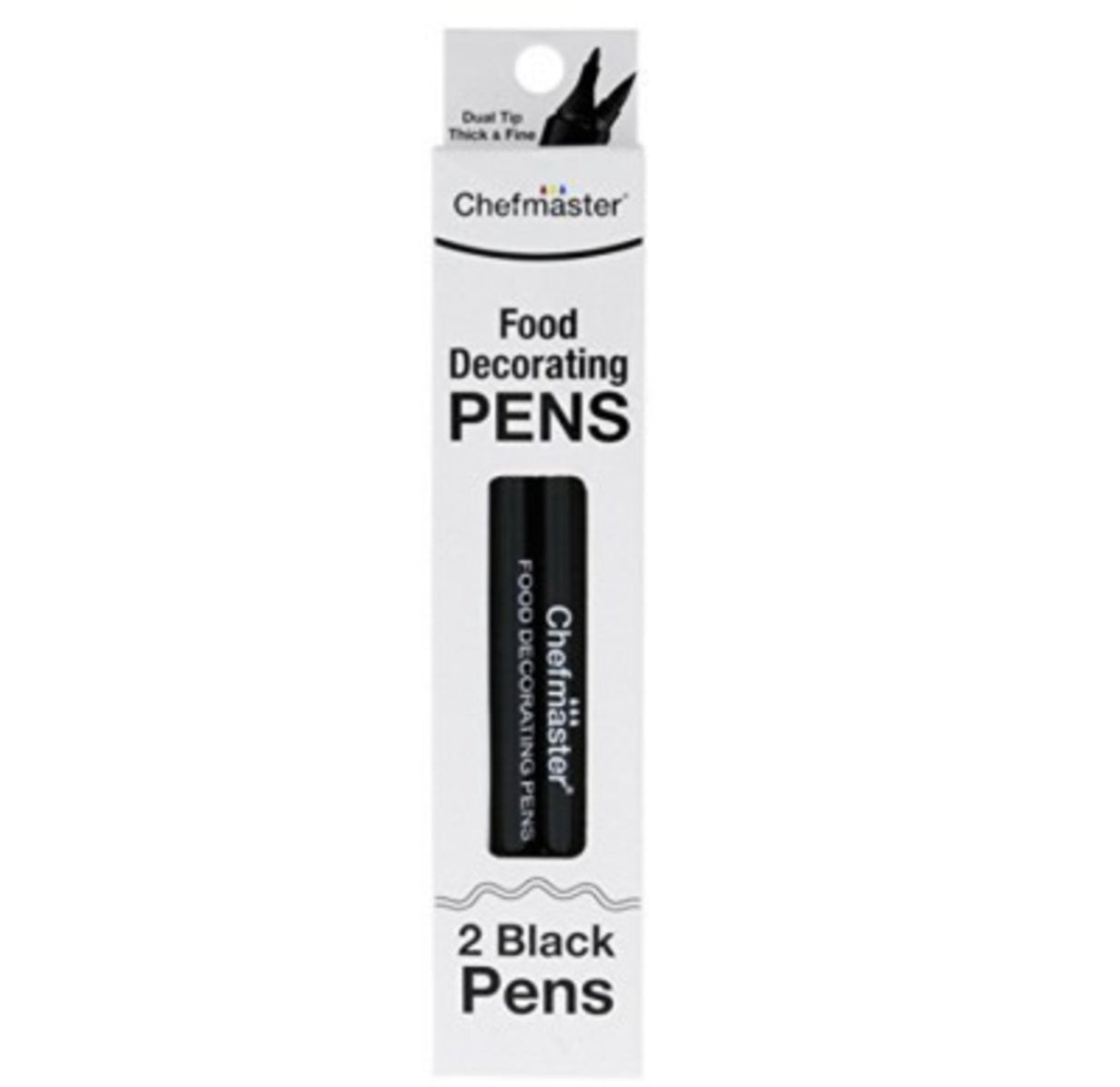 Chefmaster Food Decorating Pens- Black (Set of 2) - Cafe Supply